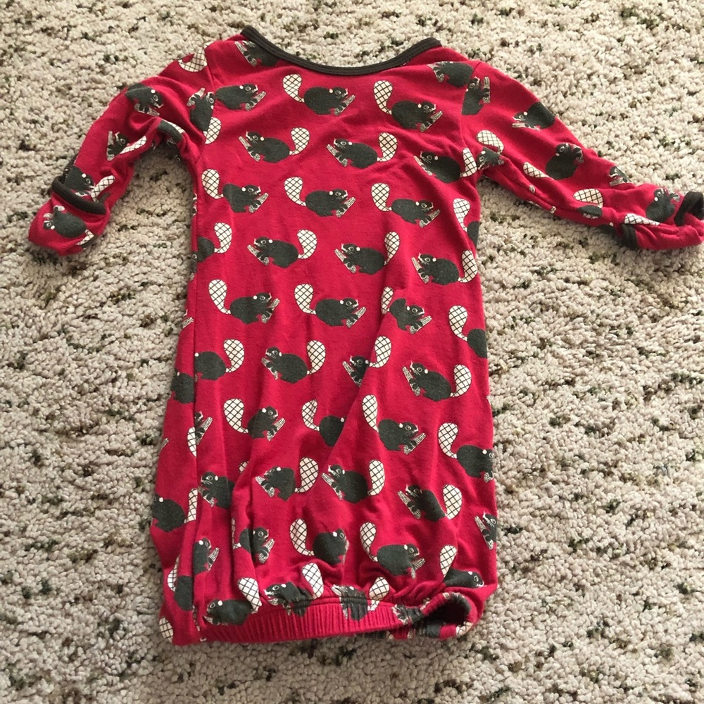 Kickee Pants Crimson Beavers gown